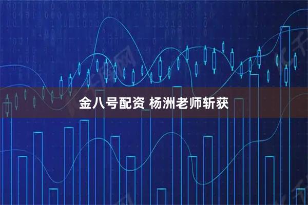 金八号配资 杨洲老师斩获