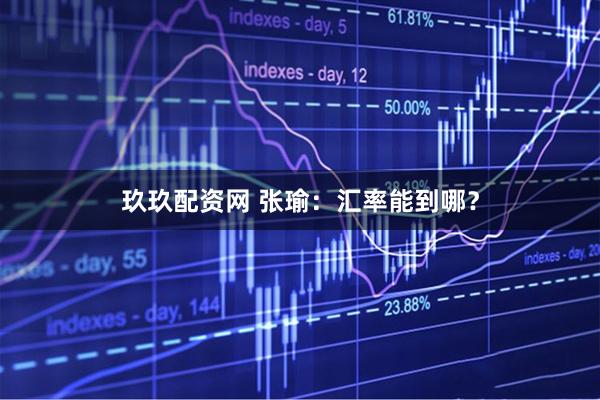 玖玖配资网 张瑜:汇率能到哪?