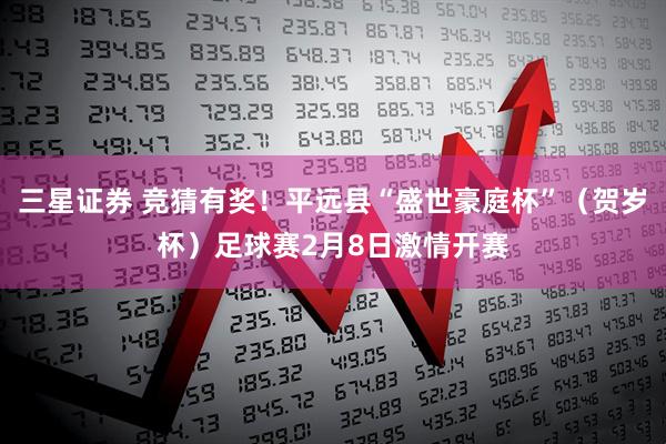三星证券 竞猜有奖！平远县“盛世豪庭杯”（贺岁杯）足球赛2月8日激情开赛