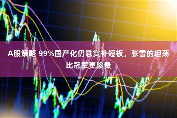 A股策略 99%国产化仍悬赏补短板，张雪的坦荡比冠军更珍贵